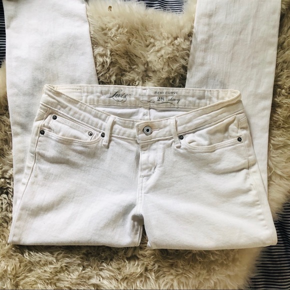 Levi’s Demi Curve White Skinny Jeans - Picture 5 of 11